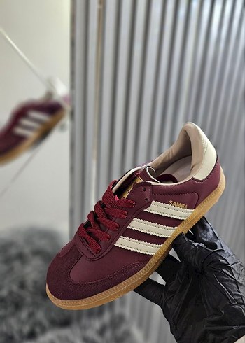 38 Beden bordo Renk ADİDAS SAMBA Bordo Stiletto Topuklu Kadın Spor Ayakkabı