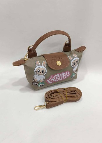 Longchamp Longchamp Pembe Baskılı Kadın Çapraz Çanta LABUBU