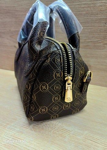 Vakko vakko Mini Speedy Çanta Vakko Kadın Kahverengi Baskılı Çanta