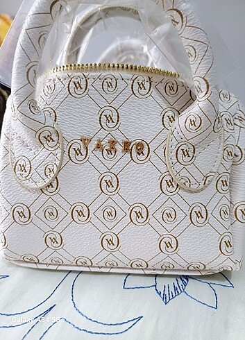  Beden beyaz Renk Vakko Mini Speedy bayan Çanta 