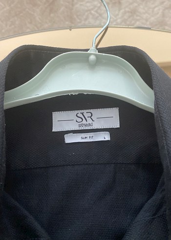 Siyah Keten Erkek Gömlek Uzun Kollu - Görsel 3