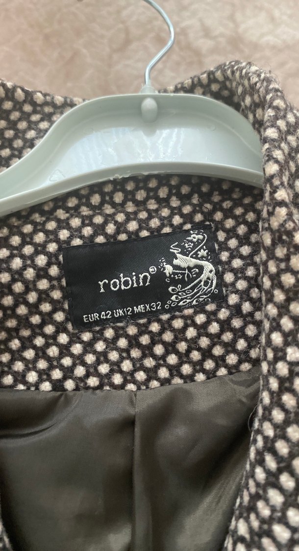 Düğmeli Midi Gri Kadın Kaban - Görsel 2