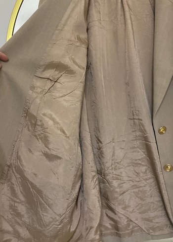 Bej Düğmeli Kadın Blazer Ceket - Görsel 7