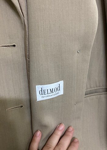 Bej Düğmeli Kadın Blazer Ceket - Görsel 6