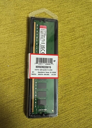  Beden Renk Kingston RAM 16GB