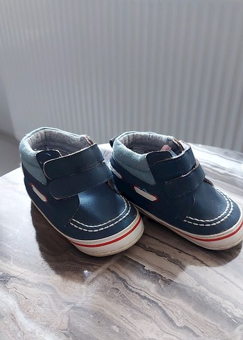 20 Beden Mavi Denim Erkek Bebek İlk Adım Ayakkabısı