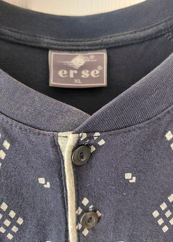 Düğmeli Kısa Kollu Erkek Pijama - Görsel 2