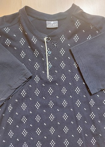 Düğmeli Kısa Kollu Erkek Pijama - Görsel 5