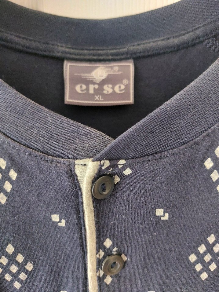 Düğmeli Kısa Kollu Erkek Pijama - Görsel 2