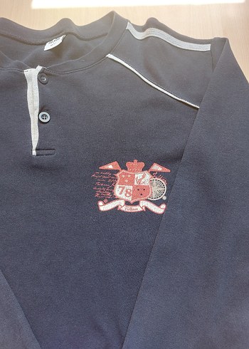 Erkek Uzun Kollu Düğmeli EŞOFMAN - Görsel 4