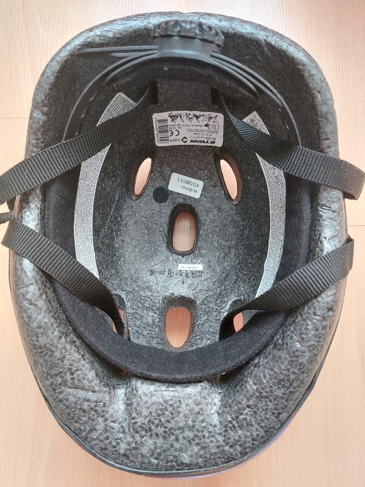 Pembe Baskılı Çocuk Bisiklet Kaskı - Görsel 4