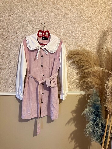 Bebe yaka detaylı tunik