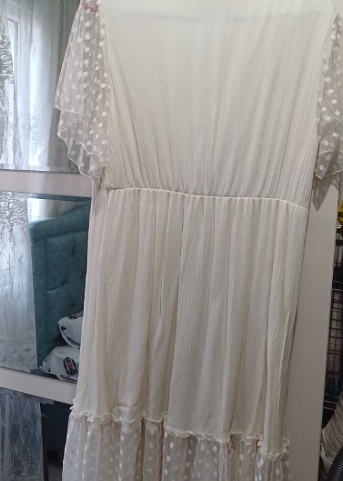 Beyaz elbise - Görsel 3