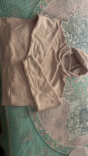 Calvin Klein pudra rengi sweatshirt