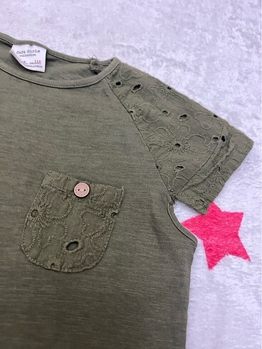 6 Yaş Beden haki Renk Zara tshirt
