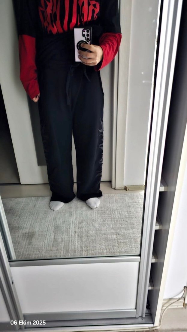 Baggy double-waist erkek eşofman altı - Görsel 2