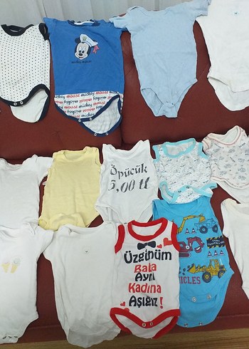 Beyaz Pamuklu Erkek Bebek Kısa Kollu Body - Görsel 6