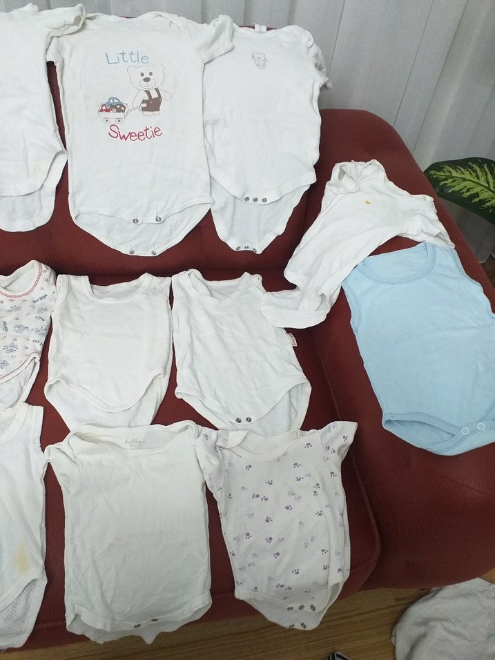 Beyaz Pamuklu Erkek Bebek Kısa Kollu Body - Görsel 4