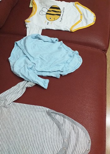 Gri Kolsuz Pamuklu Bebek Body - Görsel 14