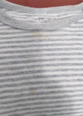 Gri Kolsuz Pamuklu Bebek Body - Görsel 9