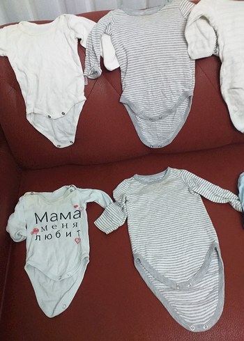 Gri Kolsuz Pamuklu Bebek Body - Görsel 5