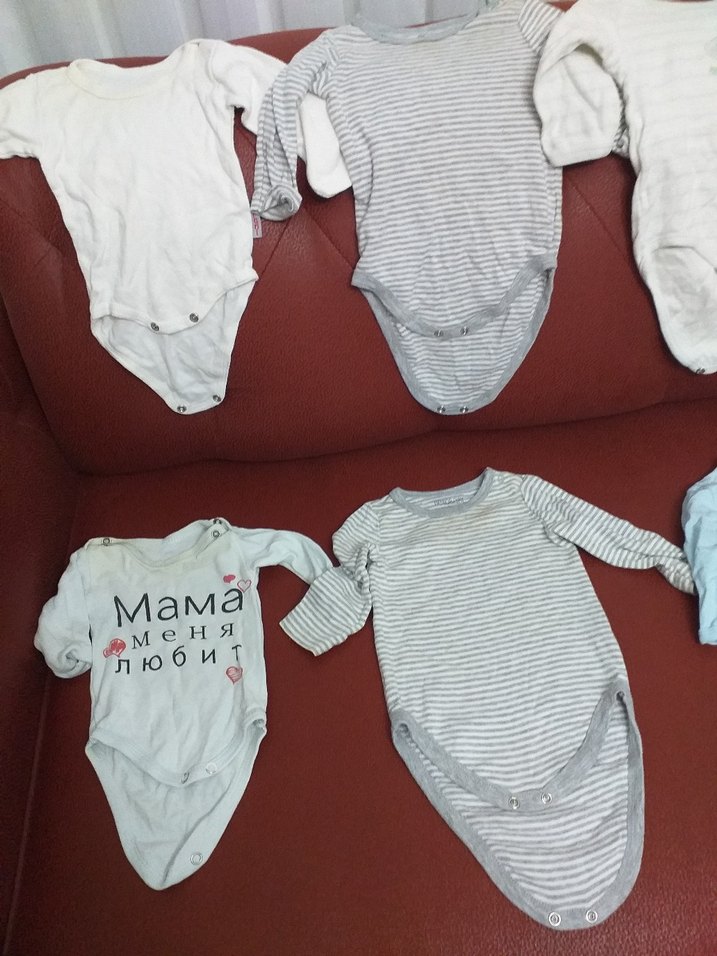 Gri Kolsuz Pamuklu Bebek Body - Görsel 5