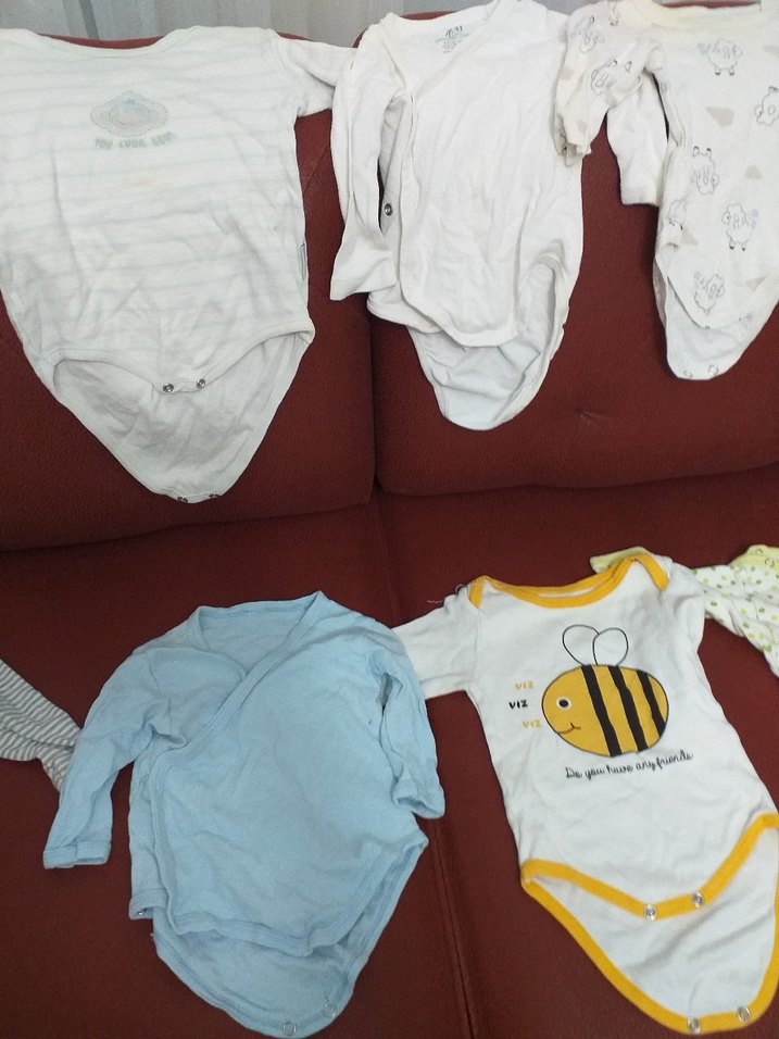 Gri Kolsuz Pamuklu Bebek Body - Görsel 4