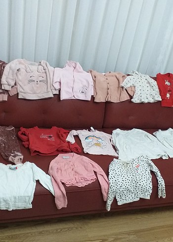 LC Waikiki Beyaz Uzun Kollu Bebek Kız Takımı