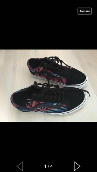 36 Beden siyah Renk Orjinal vans 