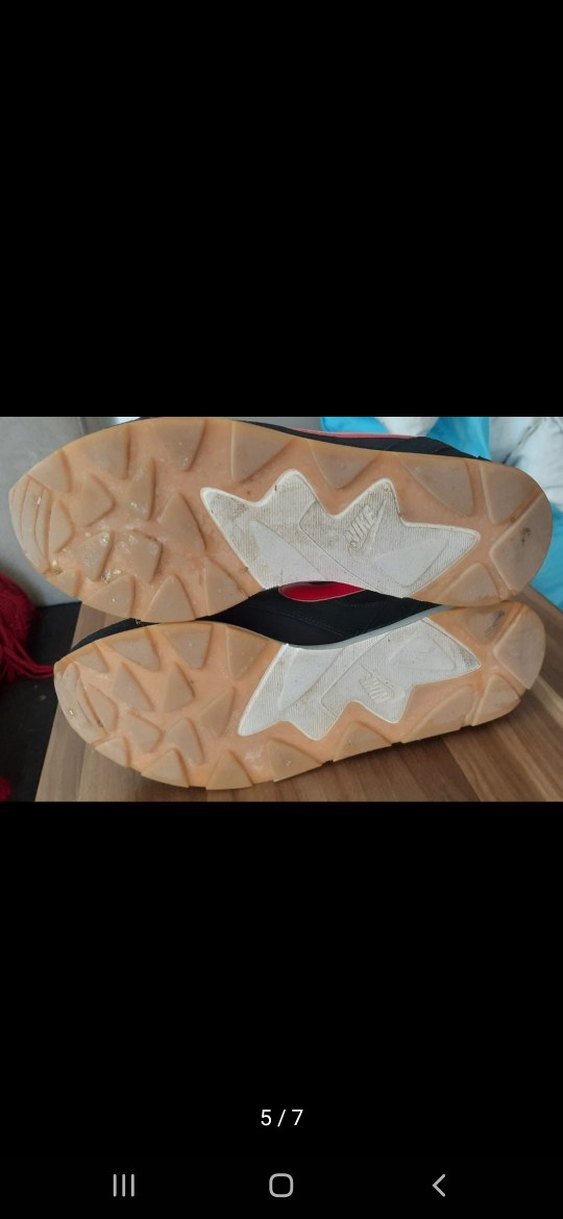 orjinal nike Siyah Kırmızı Bağcıklı Spor Ayakkabı - Görsel 2