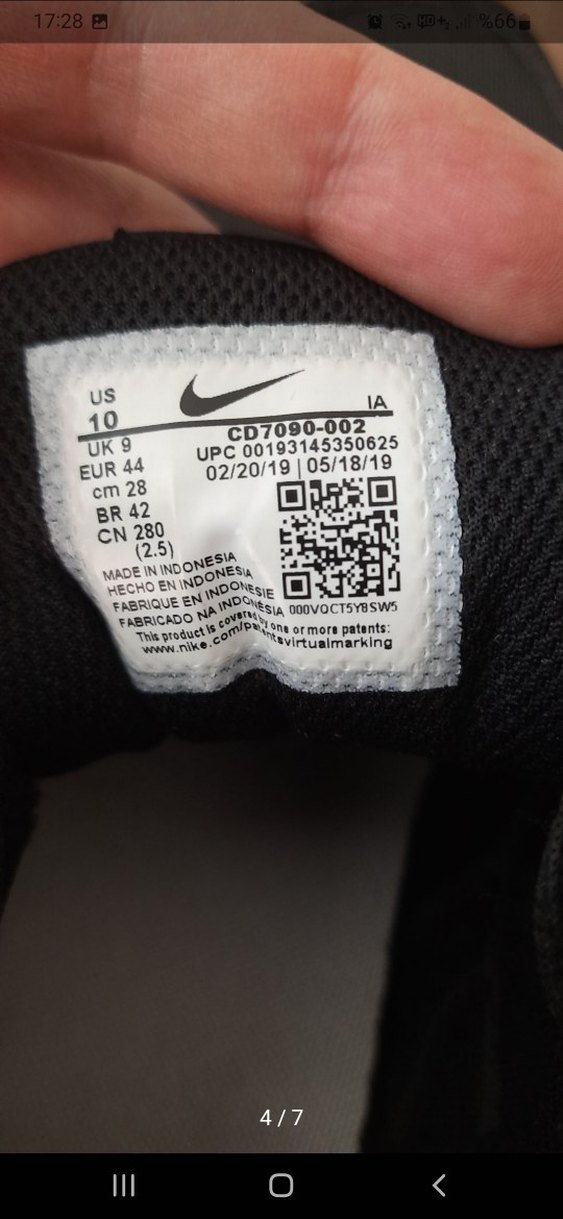 orjinal nike Siyah Kırmızı Bağcıklı Spor Ayakkabı - Görsel 4