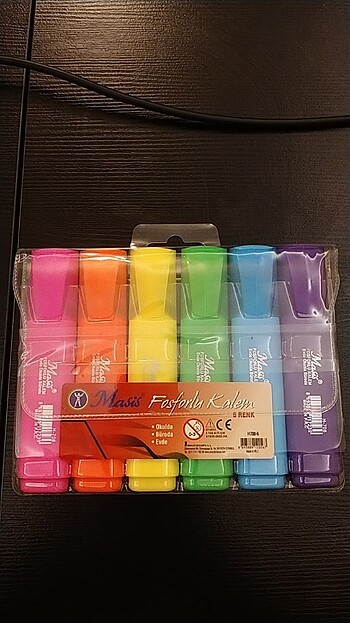 Fosforlu kalem - 6 adet - 2 paket