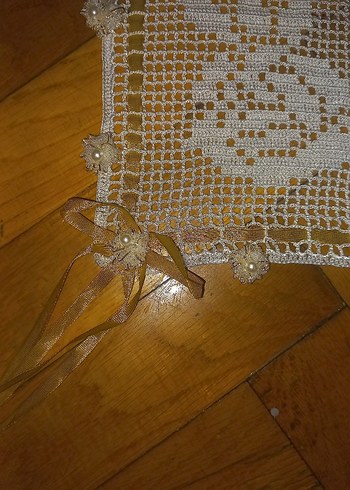El Yapımı Geleneksel Dantel Örtü - Görsel 2