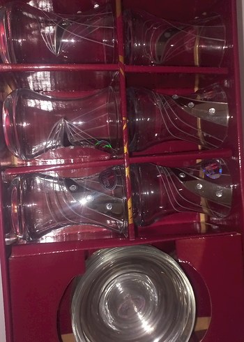 Gri Detaylı İnce Bel Bardak - Görsel 3