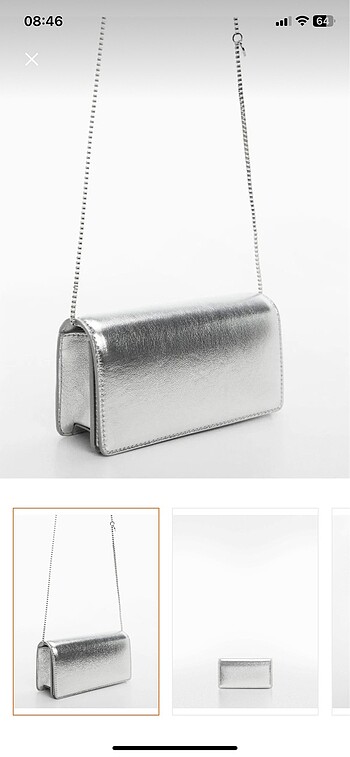 Mango silver çanta