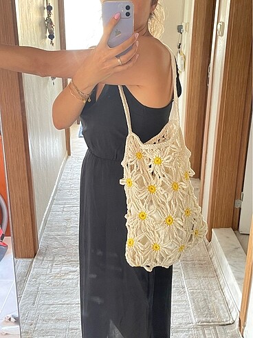 Diğer Pintetest model/Papatyalı kol çantası