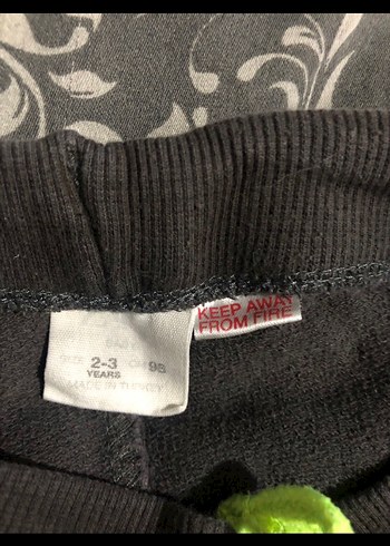 Gri Erkek Çocuk Fermuarlı Rahat Pantolon - Görsel 4