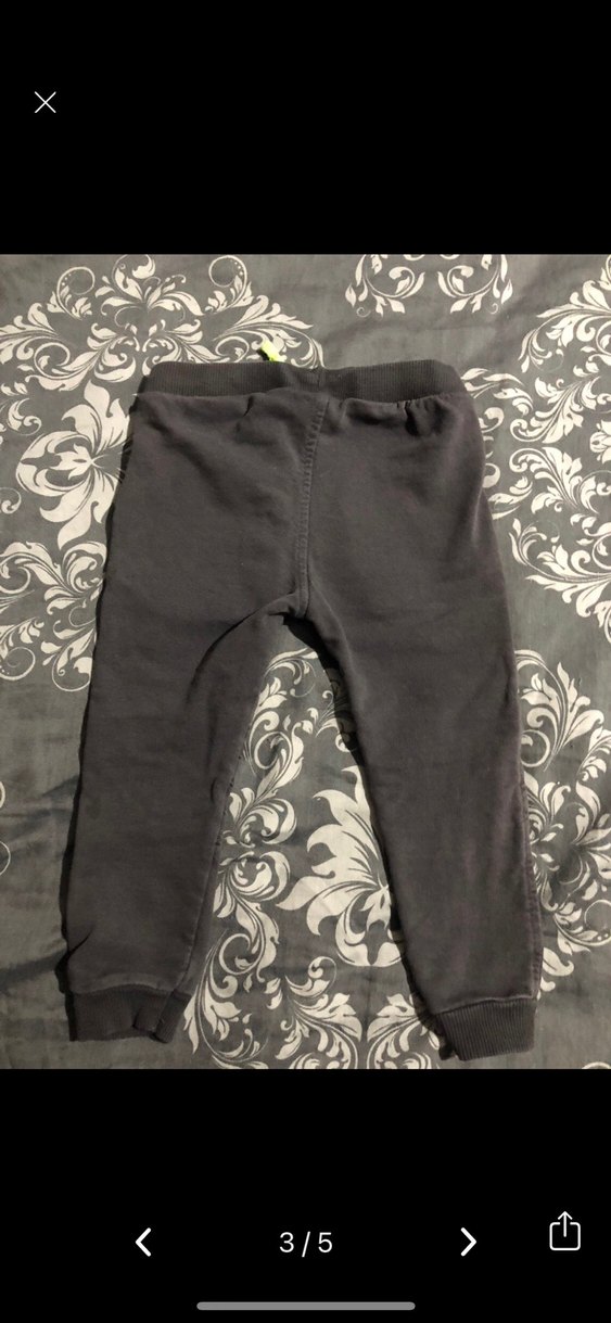 Gri Erkek Çocuk Fermuarlı Rahat Pantolon - Görsel 3