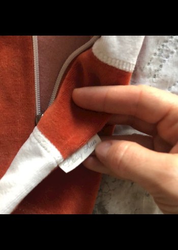 Turuncu Gri Kapüşonlu Fermuarlı Çocuk Takımı - Görsel 5