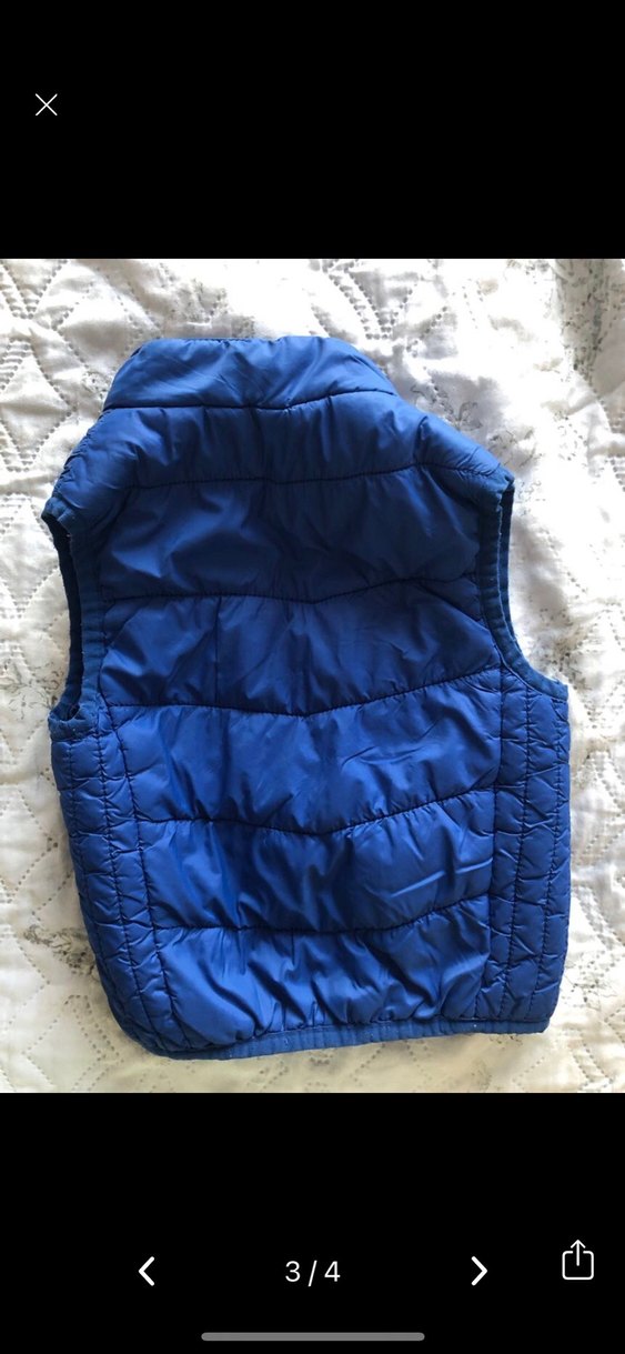 Mavi Fermuarlı bebek yelegi - Görsel 2