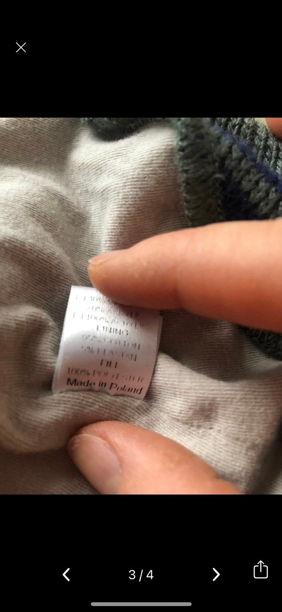 Erkek Çocuk Gri Çizgili Örgü Bere - Görsel 3