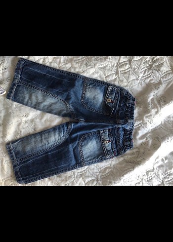 Erkek Çocuk Mavi Bol Kesim Kot Pantolon - Görsel 3