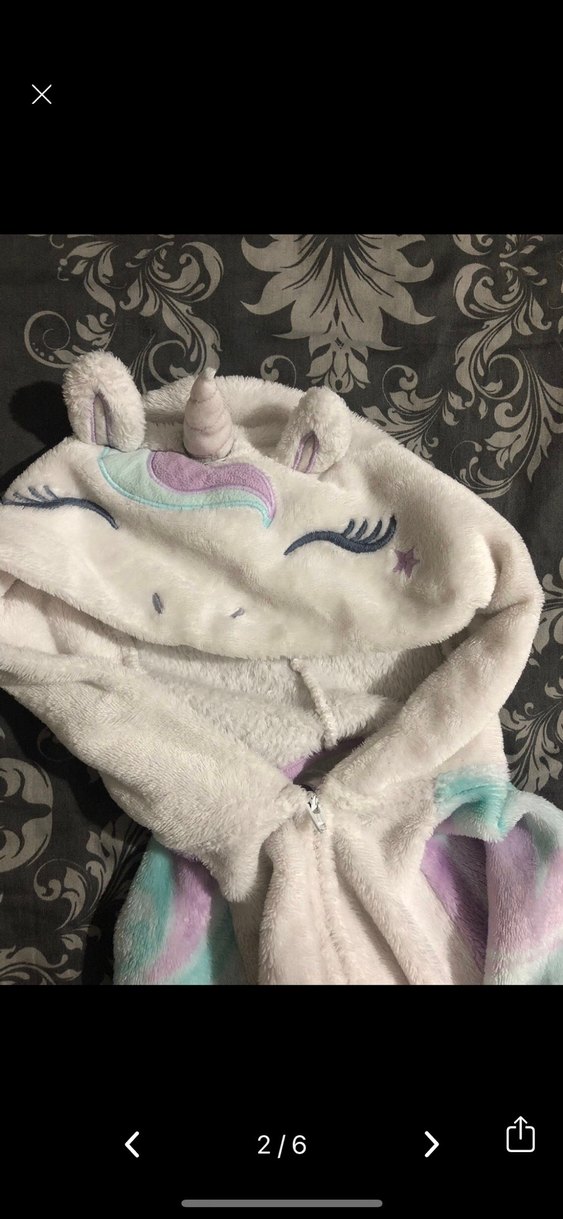 Kız Çocuk Mor Batik Desenli Peluş Tulum - Görsel 5