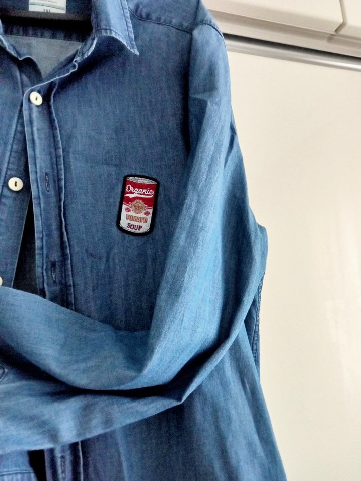 Erkek Mavi Denim Gömlek - Görsel 5