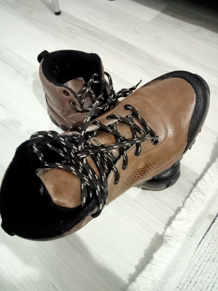 Bağcıklı Kahverengi Erkek Outdoor Bot - Görsel 2