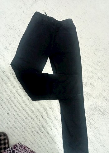 Düğmeli Siyah Erkek Çocuk Pantolonu - Görsel 2