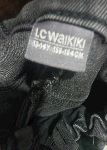 Kadın Siyah Kemerli Denim Jean - Görsel 3