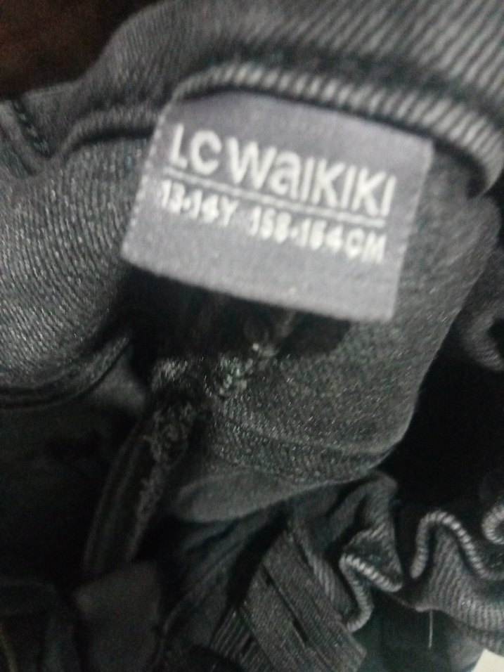 Kadın Siyah Kemerli Denim Jean - Görsel 3