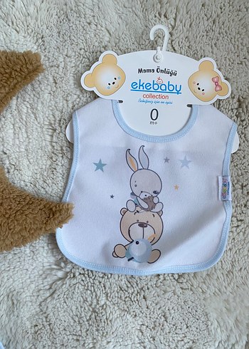 Ekebaby Bebek Mama Önlüğü - 0 Ay - Görsel 4