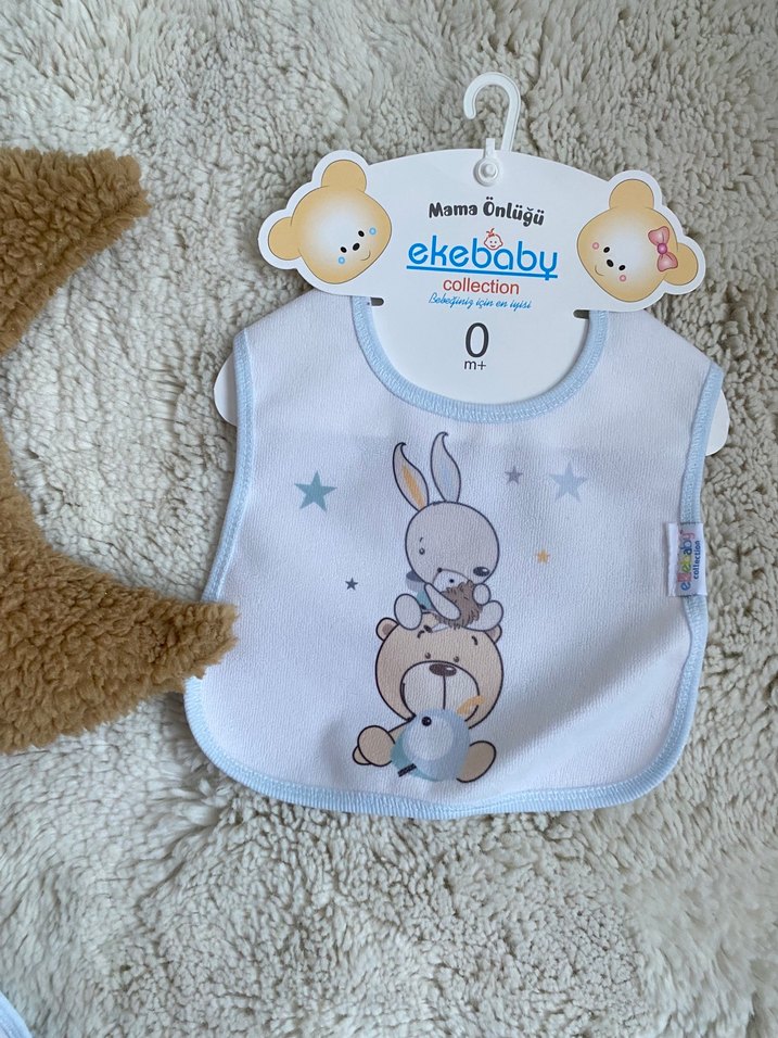 Ekebaby Bebek Mama Önlüğü - 0 Ay - Görsel 4